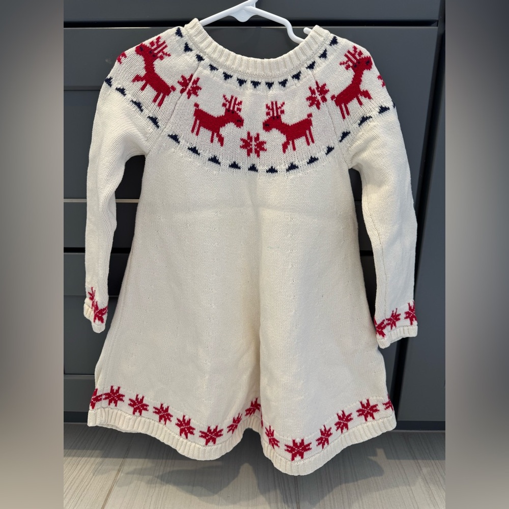 Hanna Andersson Red and White Knit Dress